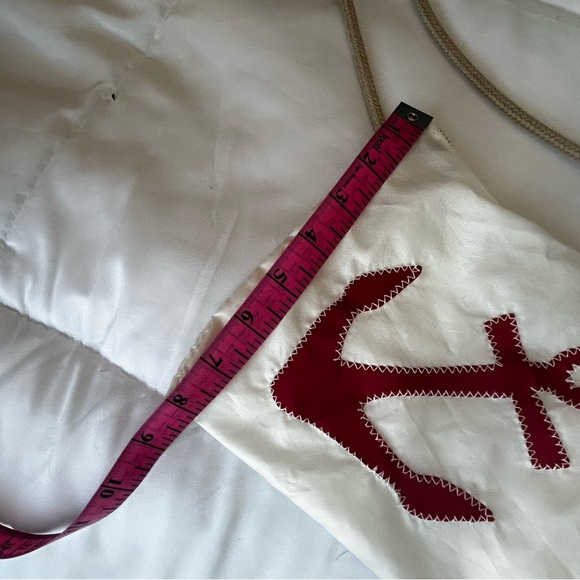 Sea Bags Women's Crossbody Bag - Red and Cream - Picture 5 of 5